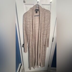 White House Black Market Light Beige Cardigan